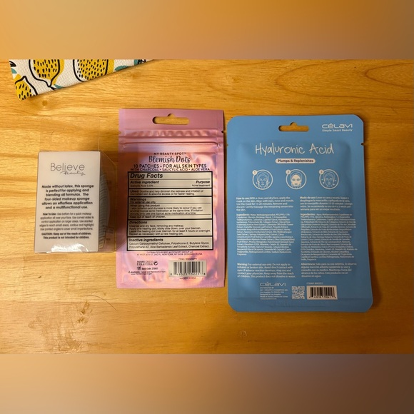 IPSY Lemon Makeup Bag + Skincare Beauty Bundle - Picture 7 of 10